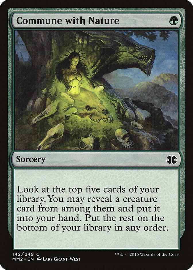 Commune with Nature 142 card from Modern Masters 2015