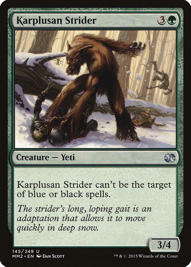 Karplusan Strider 145 card from Modern Masters 2015