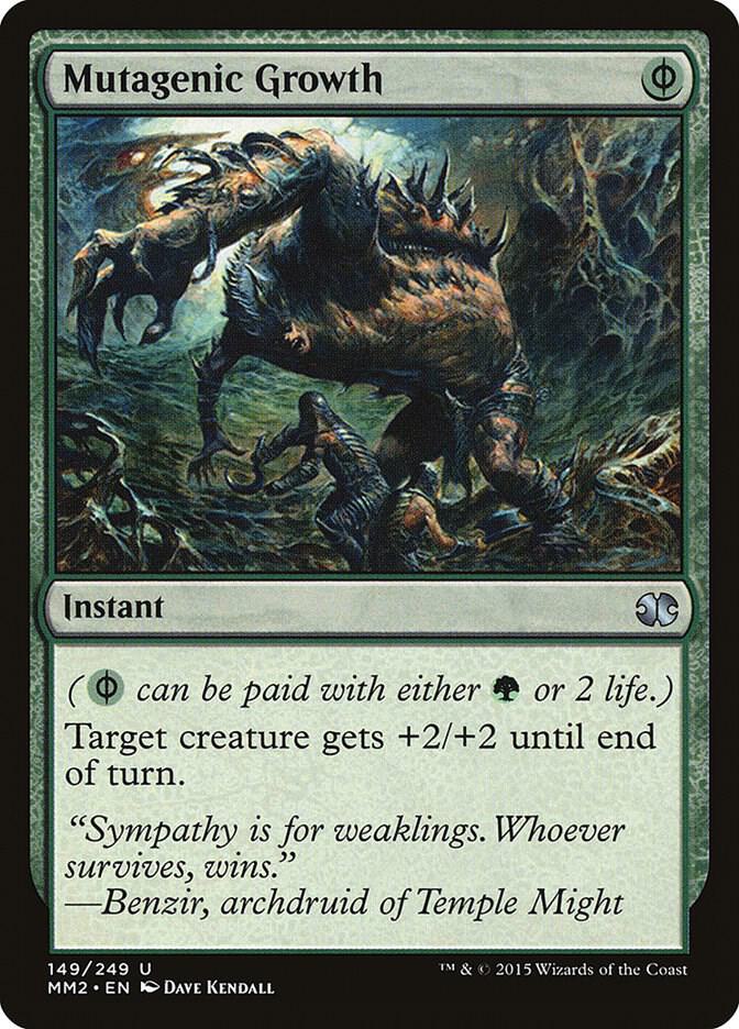 Mutagenic Growth 149 card from Modern Masters 2015