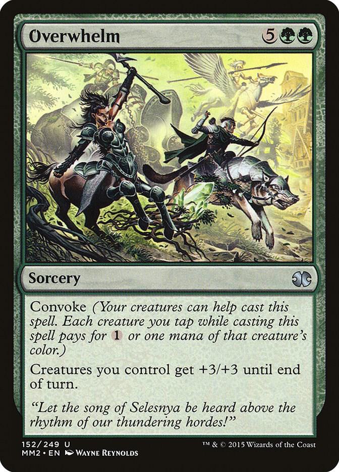 Overwhelm 152 card from Modern Masters 2015