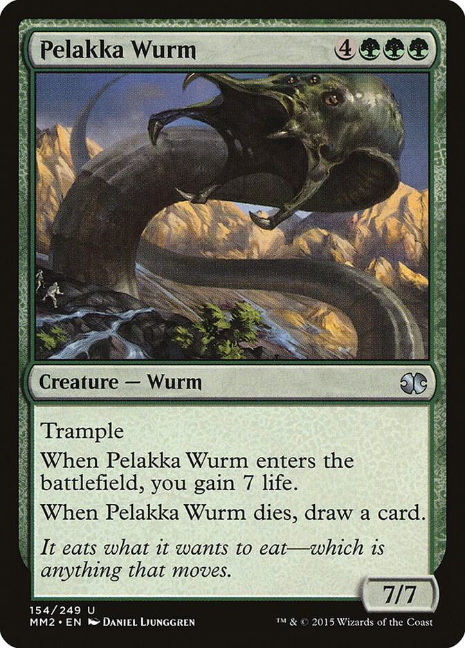 Pelakka Wurm 154 card from Modern Masters 2015
