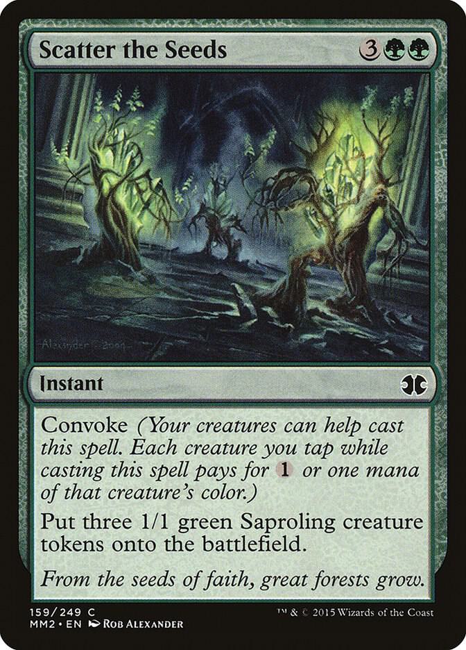 Scatter the Seeds 159 card from Modern Masters 2015