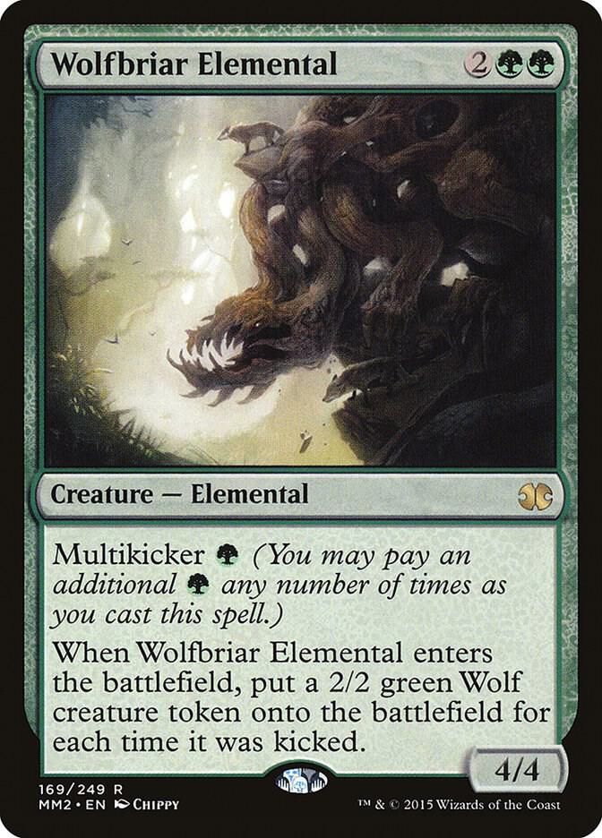 Wolfbriar Elemental 169 card from Modern Masters 2015