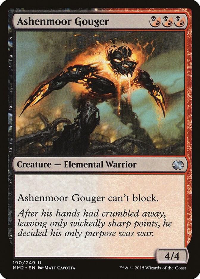 Ashenmoor Gouger 190 card from Modern Masters 2015