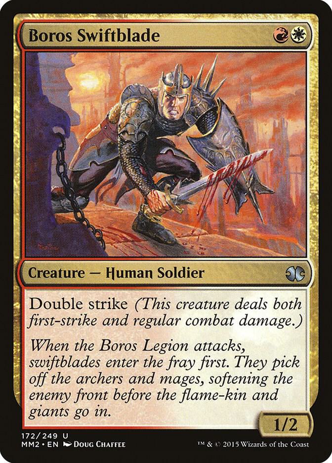 Boros Swiftblade 172 card from Modern Masters 2015