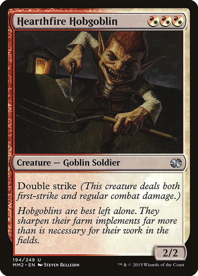 Hearthfire Hobgoblin 194 card from Modern Masters 2015