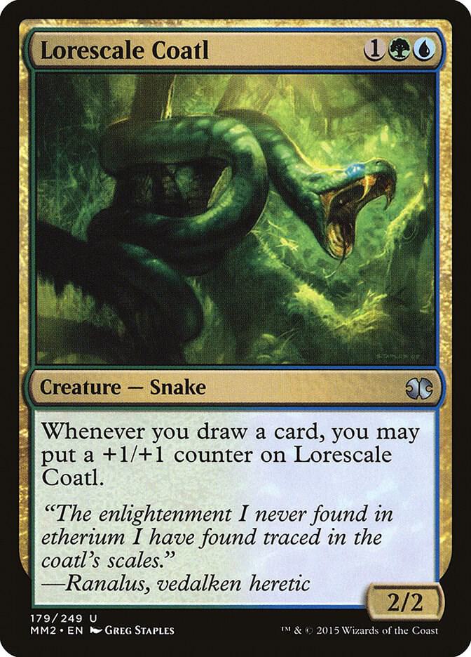 Lorescale Coatl 179 card from Modern Masters 2015