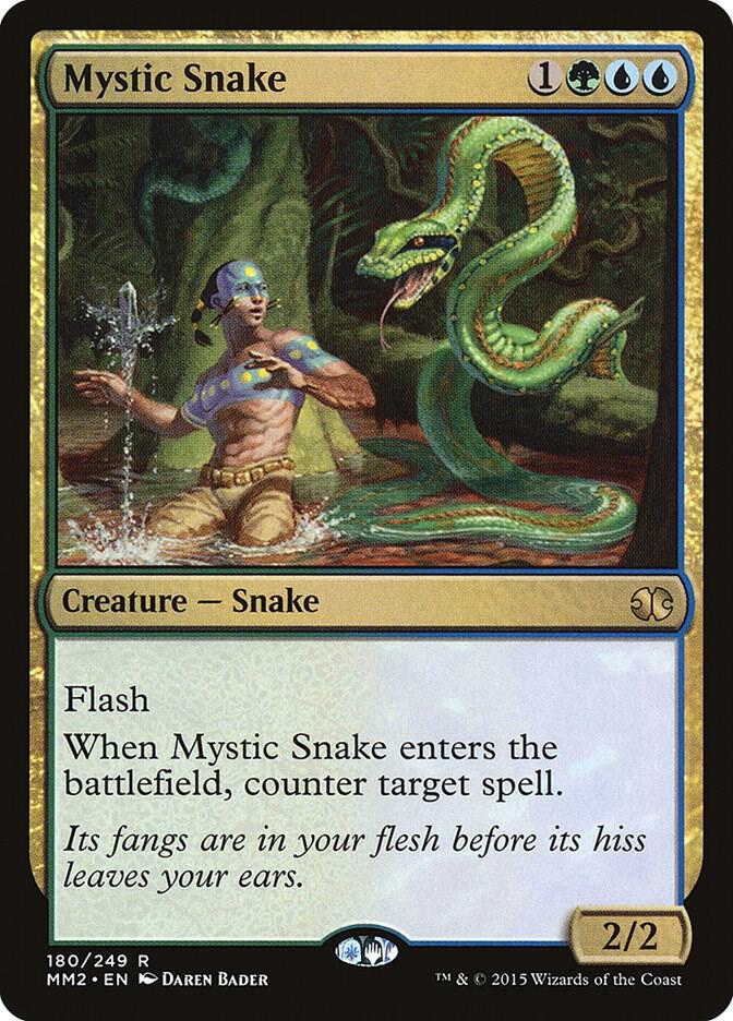 Mystic Snake 180 card from Modern Masters 2015