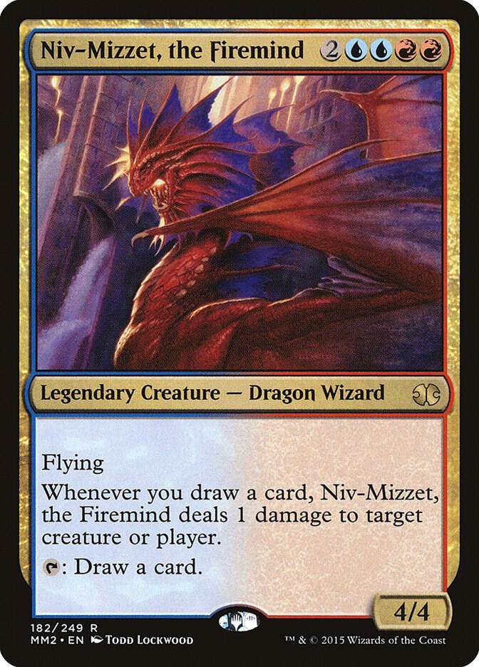 Niv-Mizzet, the Firemind 182 card from Modern Masters 2015