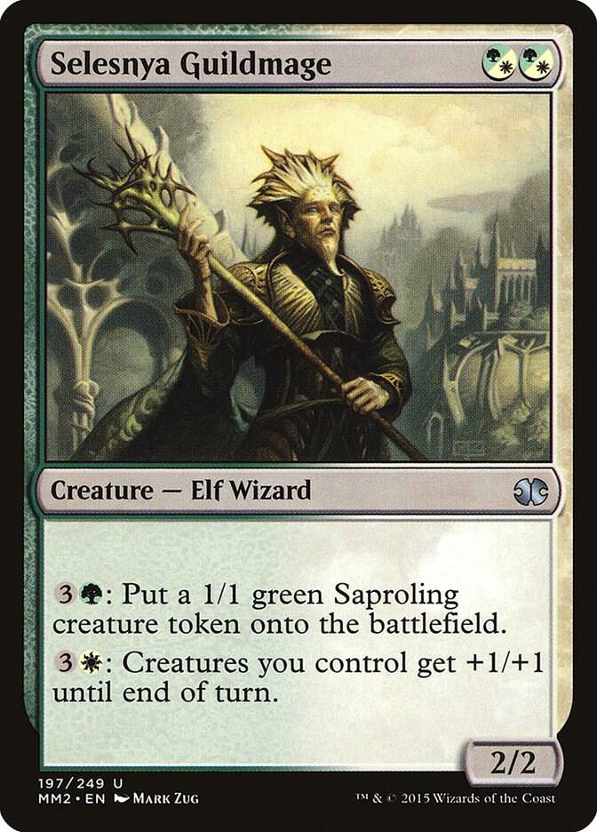 Selesnya Guildmage 197 card from Modern Masters 2015