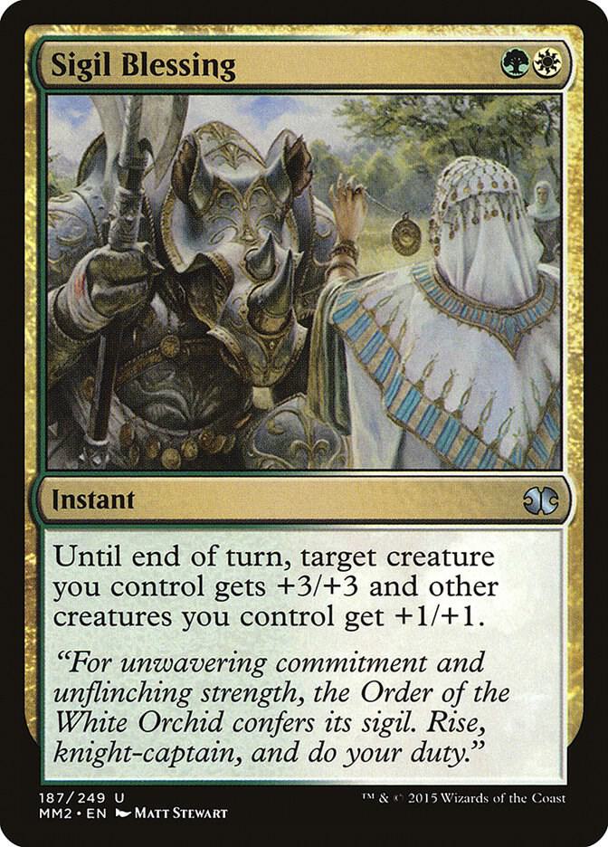 Sigil Blessing 187 card from Modern Masters 2015