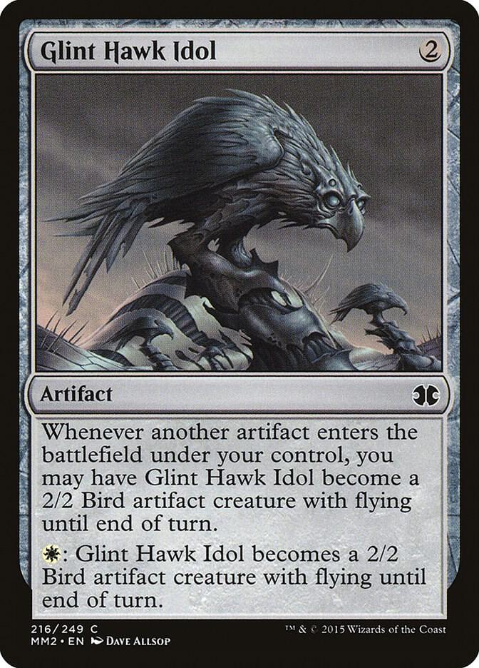 Glint Hawk Idol 216 card from Modern Masters 2015