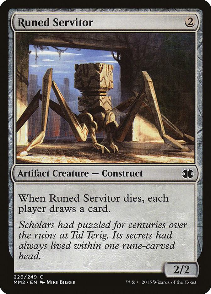 Runed Servitor 226 card from Modern Masters 2015