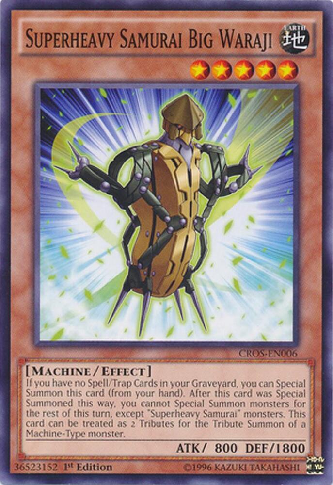 Superheavy Samurai Big Waraji CROS-EN006 card from Crossed Souls