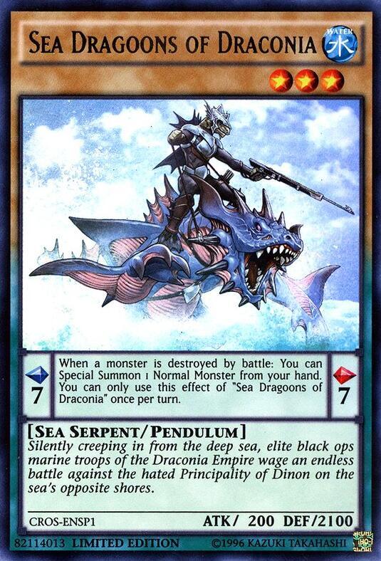 Sea Dragoons of Draconia CROS-ENSP1 card from Crossed Souls