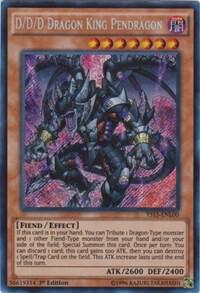 D/D/D Dragon King Pendragon YS15-ENL00 card from Starter Deck: Dark Legion
