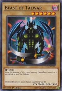 Beast of Talwar YS15-ENL01 card from Starter Deck: Dark Legion