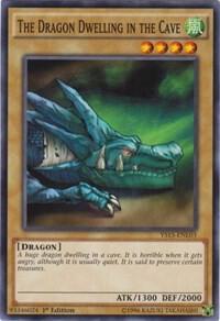 The Dragon Dwelling in the Cave YS15-ENL03 card from Starter Deck: Dark Legion