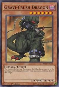 Gravi-Crush Dragon YS15-ENL04 card from Starter Deck: Dark Legion
