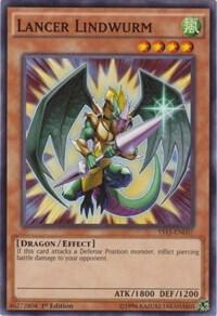 Lancer Lindwurm YS15-ENL07 card from Starter Deck: Dark Legion