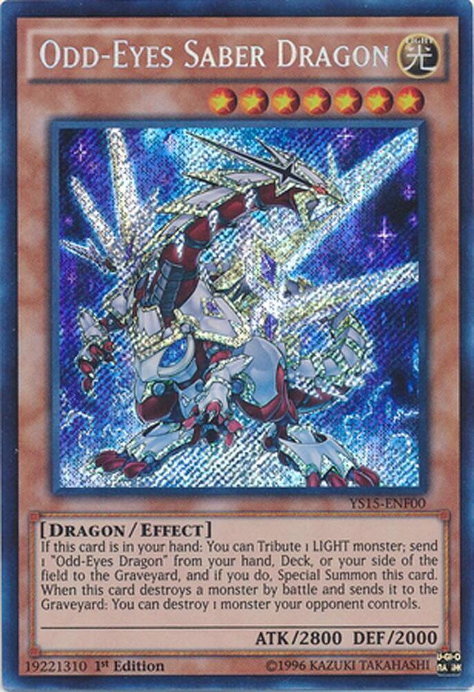 Odd-Eyes Saber Dragon YS15-ENF00 card from Starter Deck: Saber Force