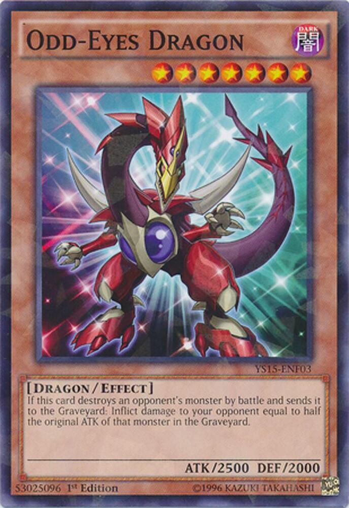 Odd-Eyes Dragon (Shatterfoil) YS15-ENF03 card from Starter Deck: Saber Force