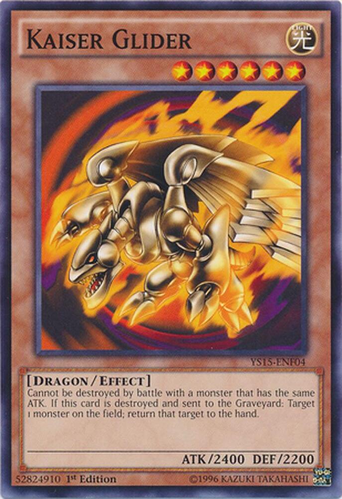 Kaiser Glider YS15-ENF04 card from Starter Deck: Saber Force