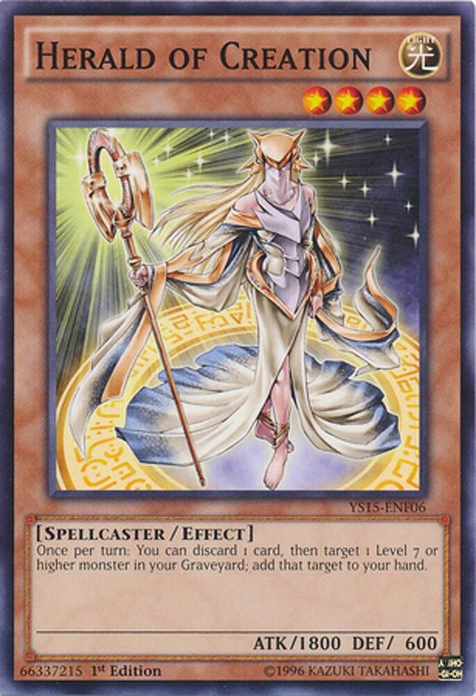 Herald of Creation YS15-ENF06 card from Starter Deck: Saber Force