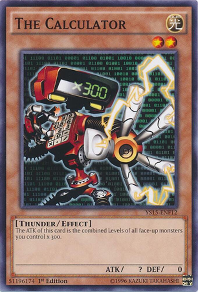 The Calculator YS15-ENF12 card from Starter Deck: Saber Force