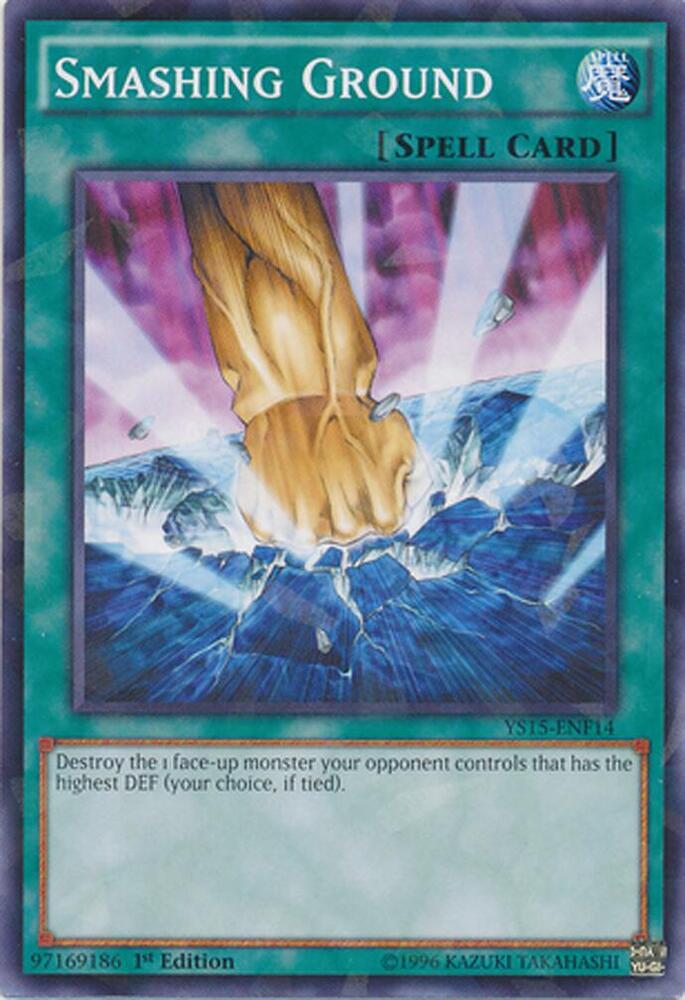 Smashing Ground (Shatterfoil) YS15-ENF14 card from Starter Deck: Saber Force