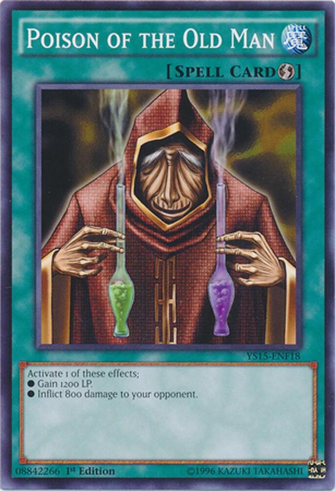 Poison of the Old Man YS15-ENF18 card from Starter Deck: Saber Force