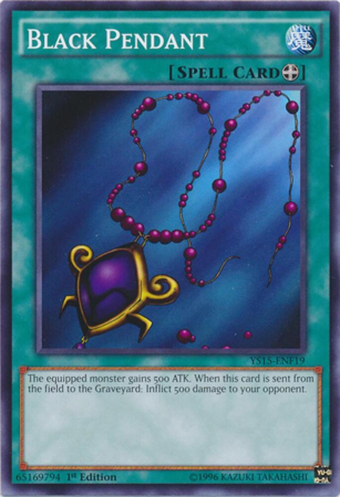 Black Pendant YS15-ENF19 card from Starter Deck: Saber Force