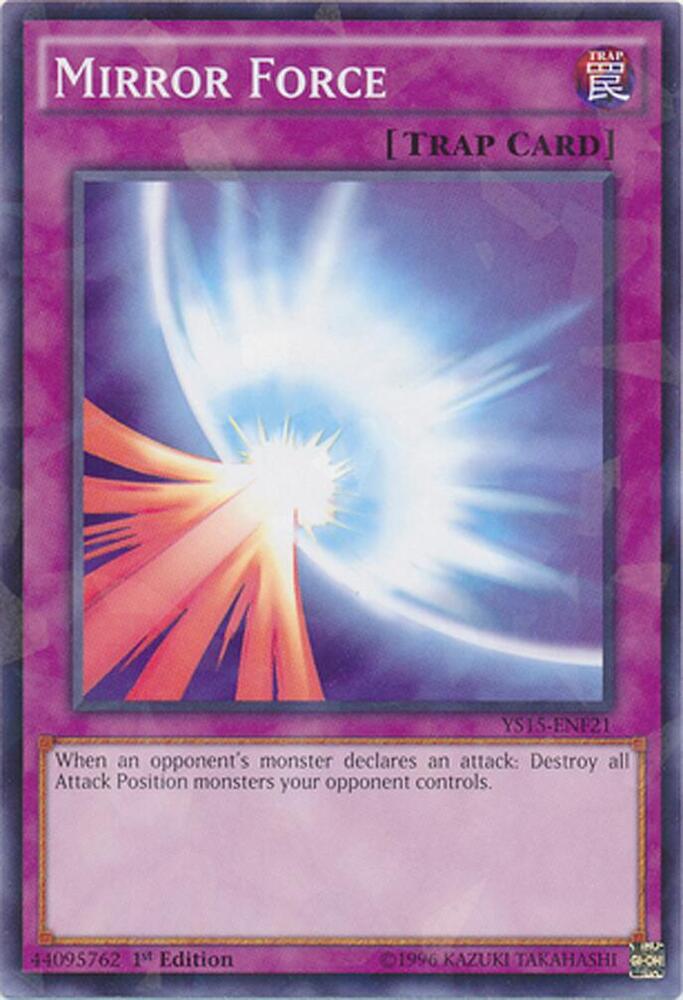 Mirror Force (Shatterfoil) YS15-ENF21 card from Starter Deck: Saber Force