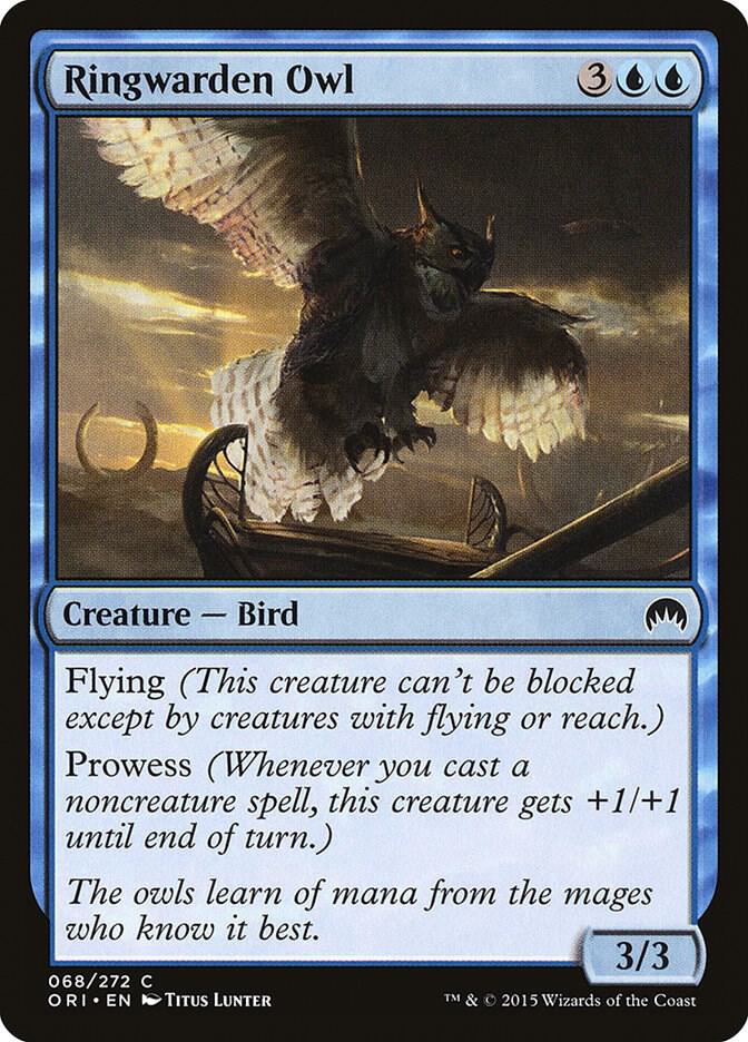 Ringwarden Owl 68 card from Magic Origins
