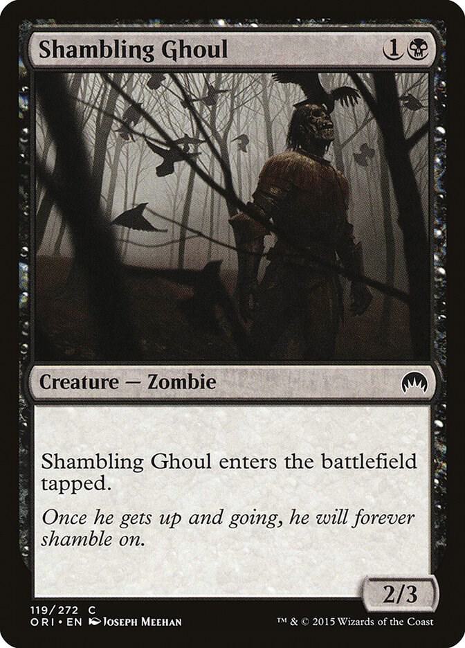 Shambling Ghoul 119 card from Magic Origins
