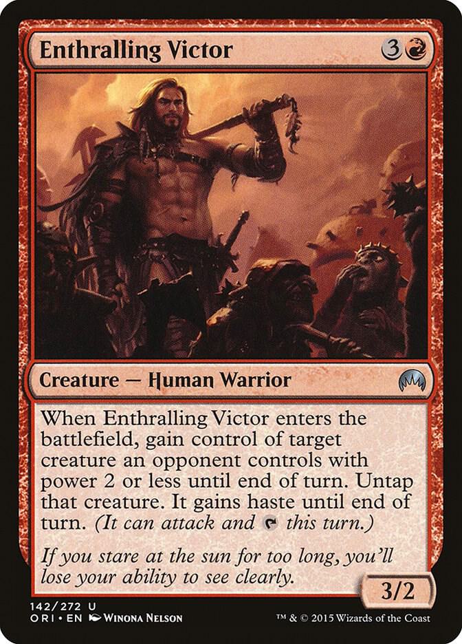 Enthralling Victor 142 card from Magic Origins