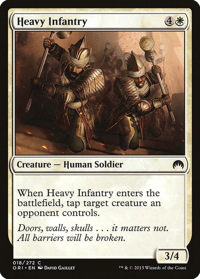 Heavy Infantry 18 card from Magic Origins