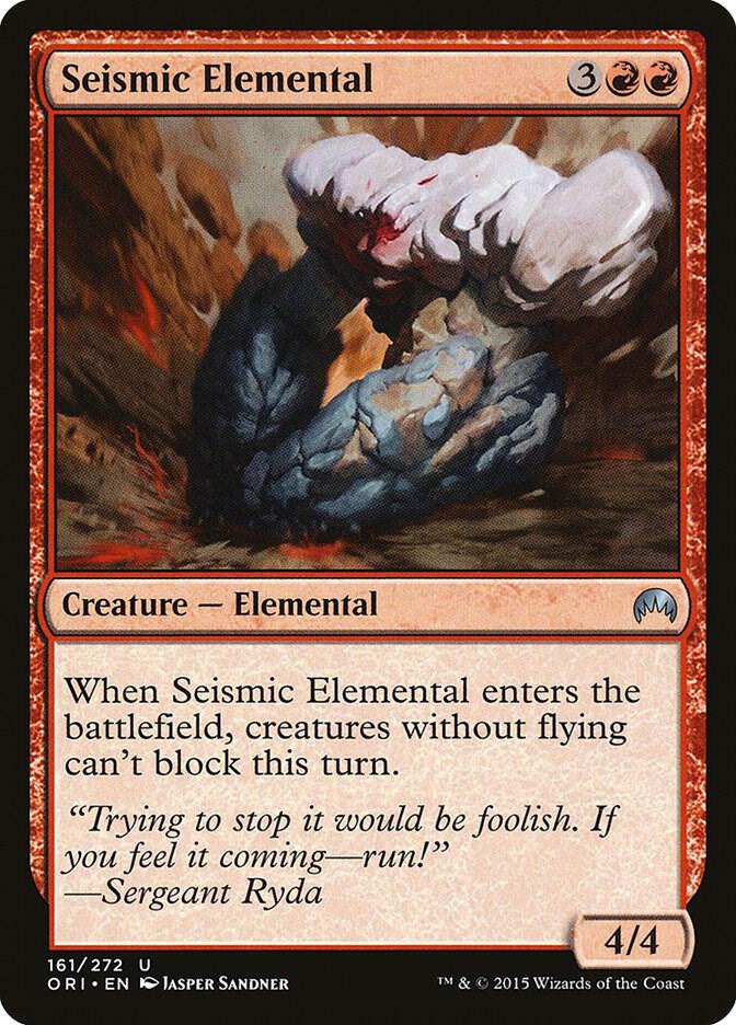 Seismic Elemental 161 card from Magic Origins