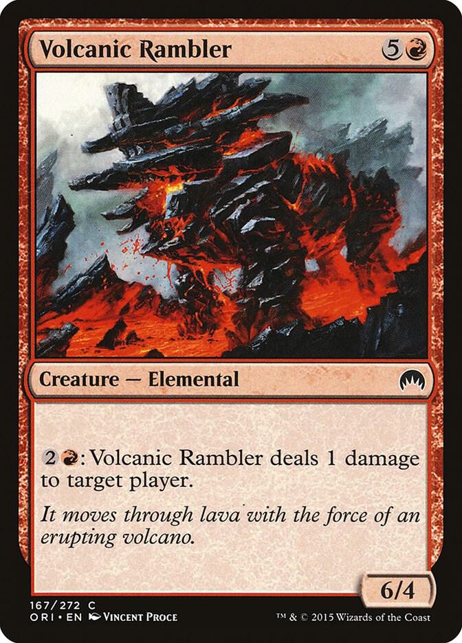 Volcanic Rambler 167 card from Magic Origins