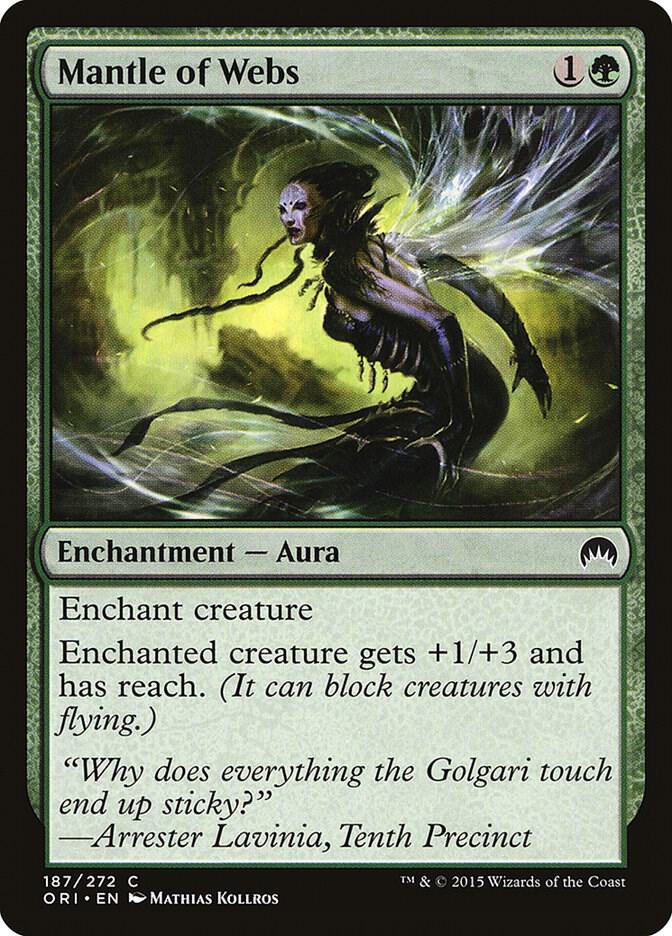 Mantle of Webs 187 card from Magic Origins