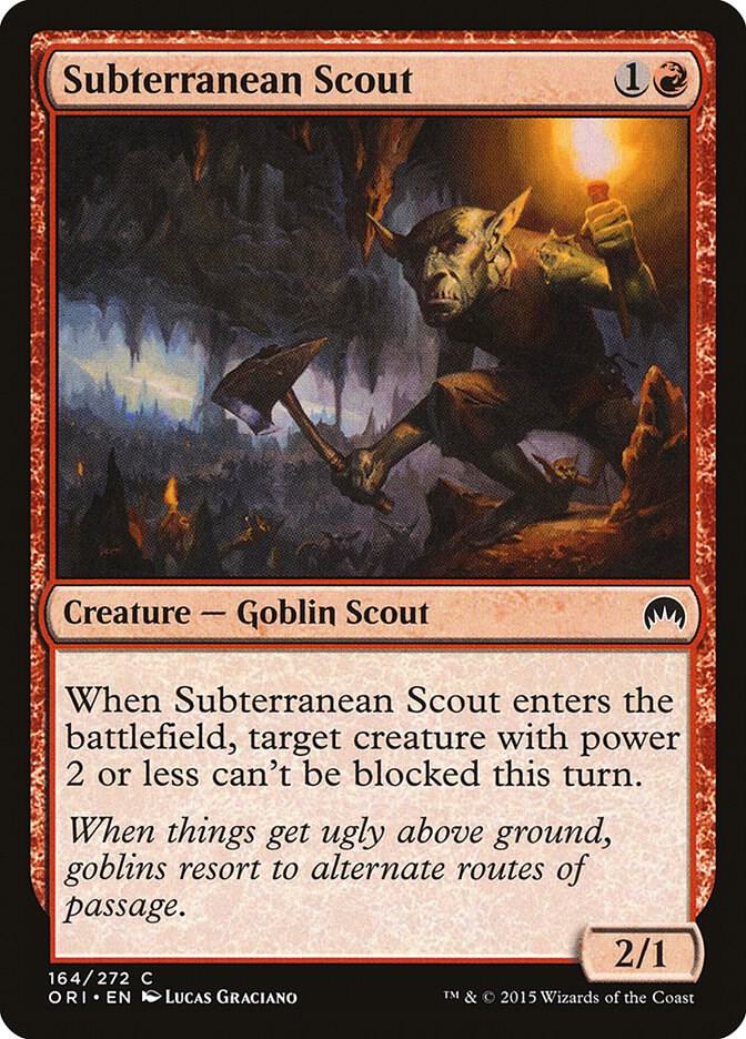 Subterranean Scout 164 card from Magic Origins
