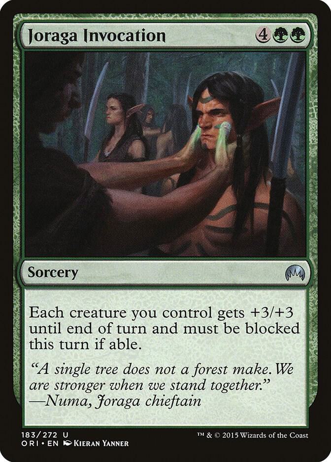 Joraga Invocation 183 card from Magic Origins