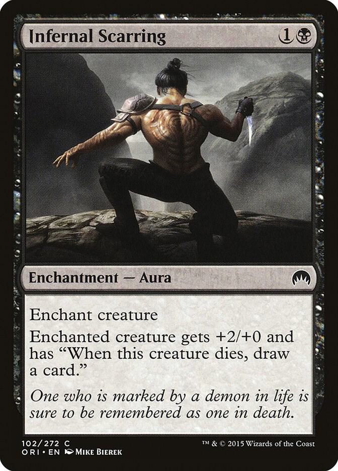 Infernal Scarring 102 card from Magic Origins