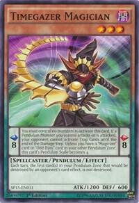 Timegazer Magician SP15-EN011 card from Star Pack ARC-V