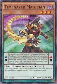 Timegazer Magician (Shatterfoil) SP15-EN011 card from Star Pack ARC-V