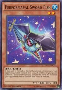 Performapal Sword Fish SP15-EN014 card from Star Pack ARC-V