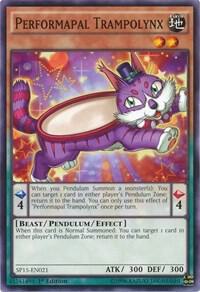 Performapal Trampolynx SP15-EN021 card from Star Pack ARC-V