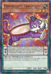 Performapal Trampolynx (Shatterfoil) SP15-EN021 card from Star Pack ARC-V