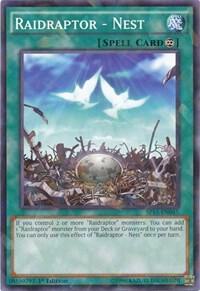 Raidraptor - Nest (Shatterfoil) SP15-EN045 card from Star Pack ARC-V