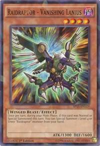 Raidraptor - Vanishing Lanius (Shatterfoil) SP15-EN029 card from Star Pack ARC-V